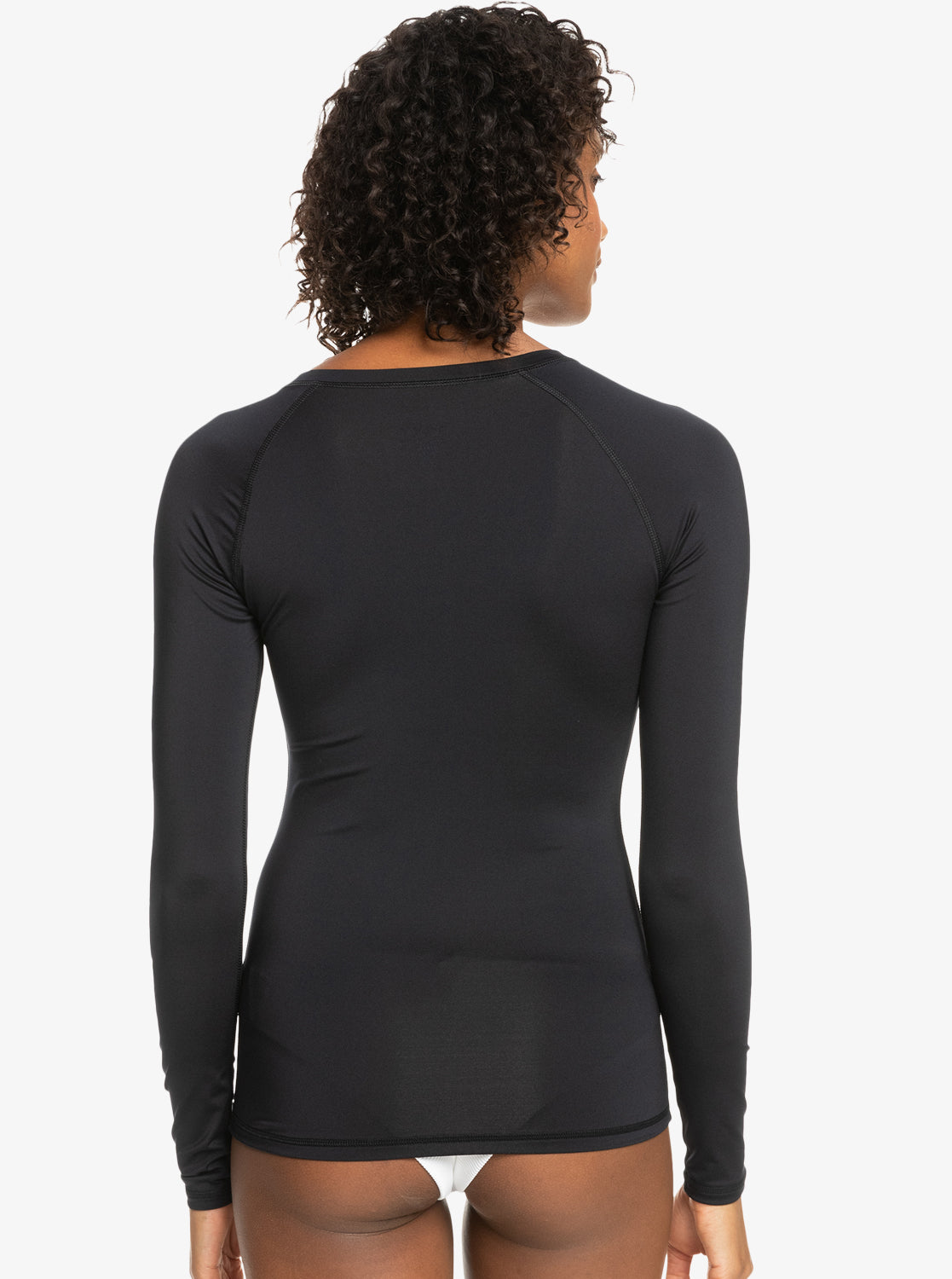 Womens New Essentials Long Sleeve Zipped Lycra-Anthracite