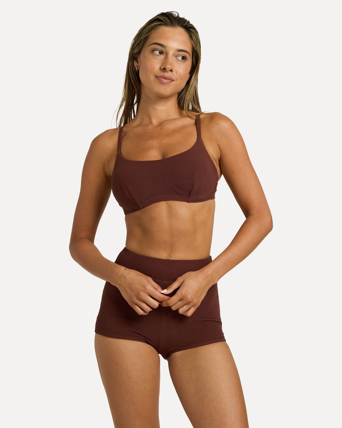 Womens Palm Shadows Underwire D-Cup Bikini Top