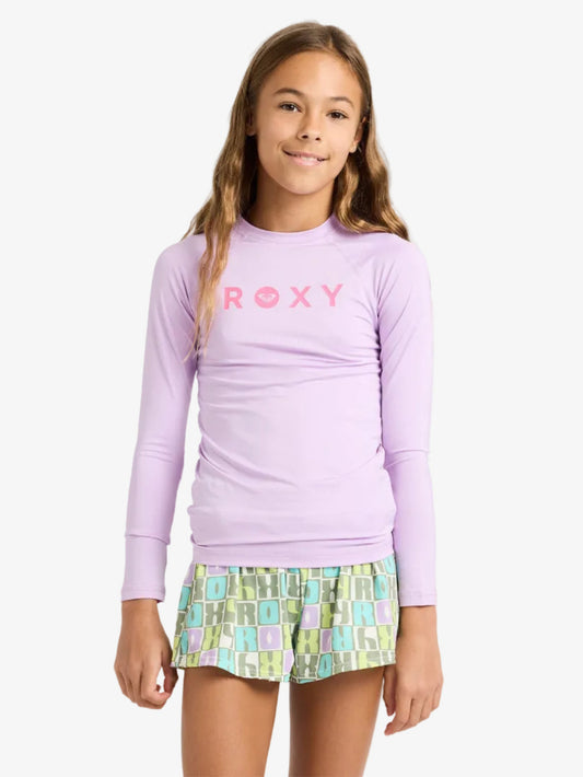 Girls 6-16 Essential Lycra Long Sleeve Rash Vest