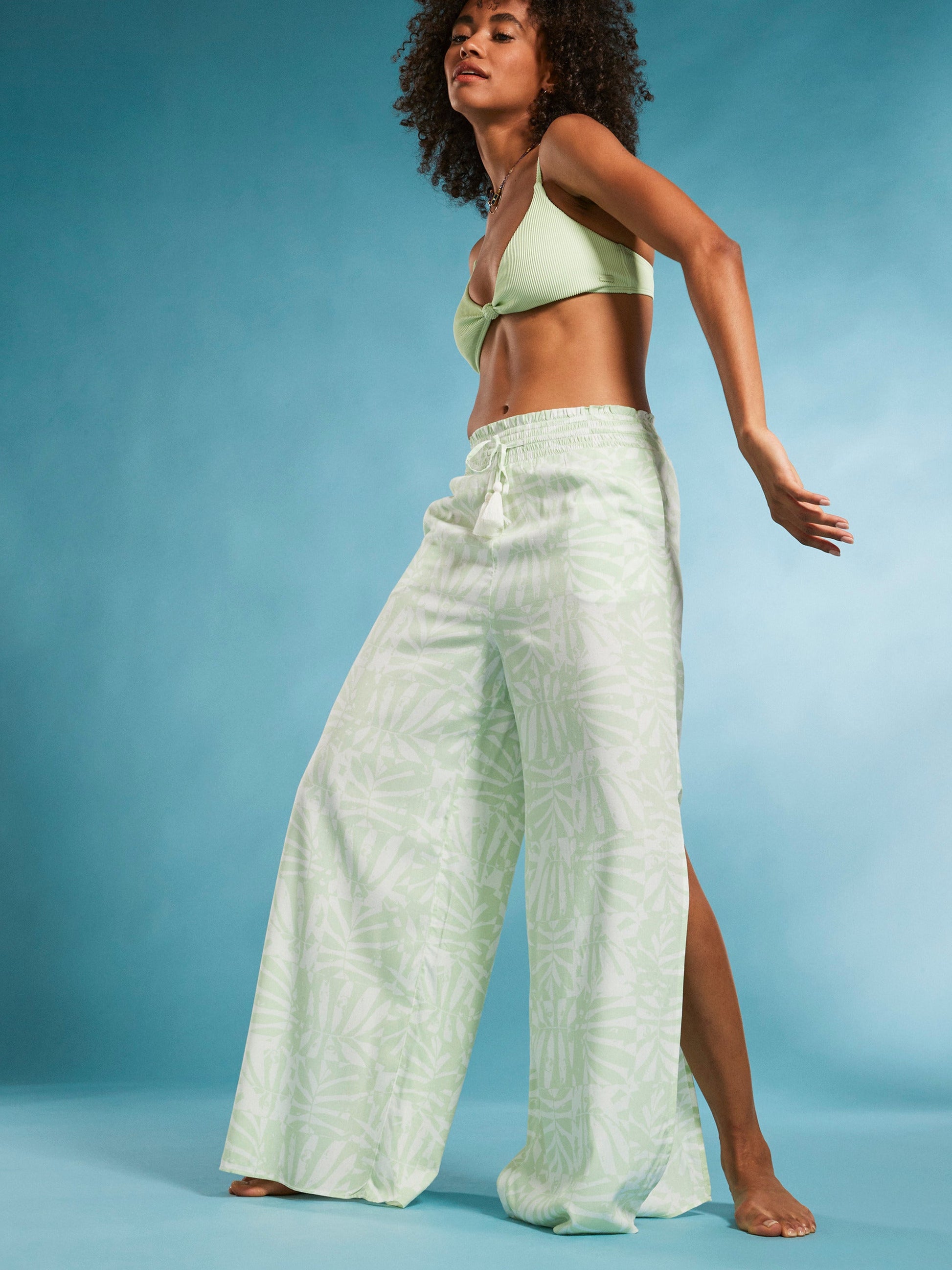 Womens Tropical Rhythm Beachy Pants - Roxy Malaysia