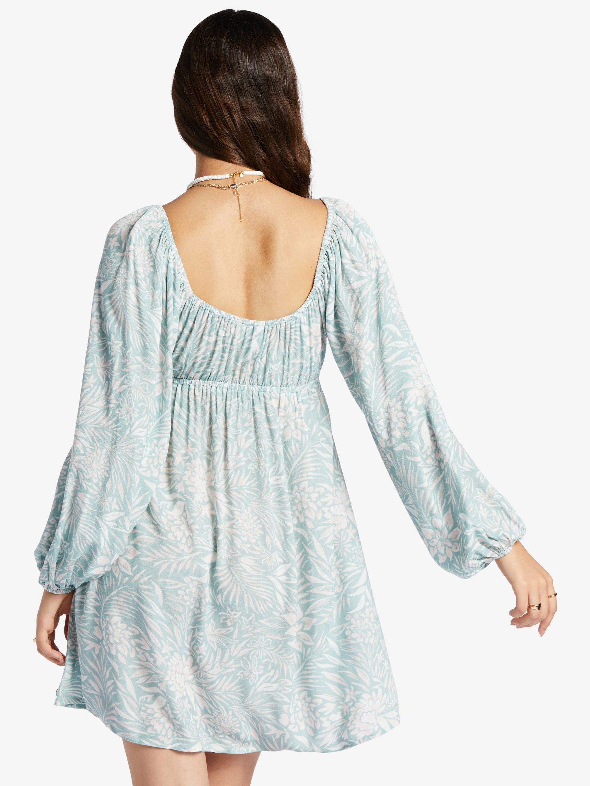 Womens Sweetest Shores Puff Sleeve Dress - Roxy Malaysia