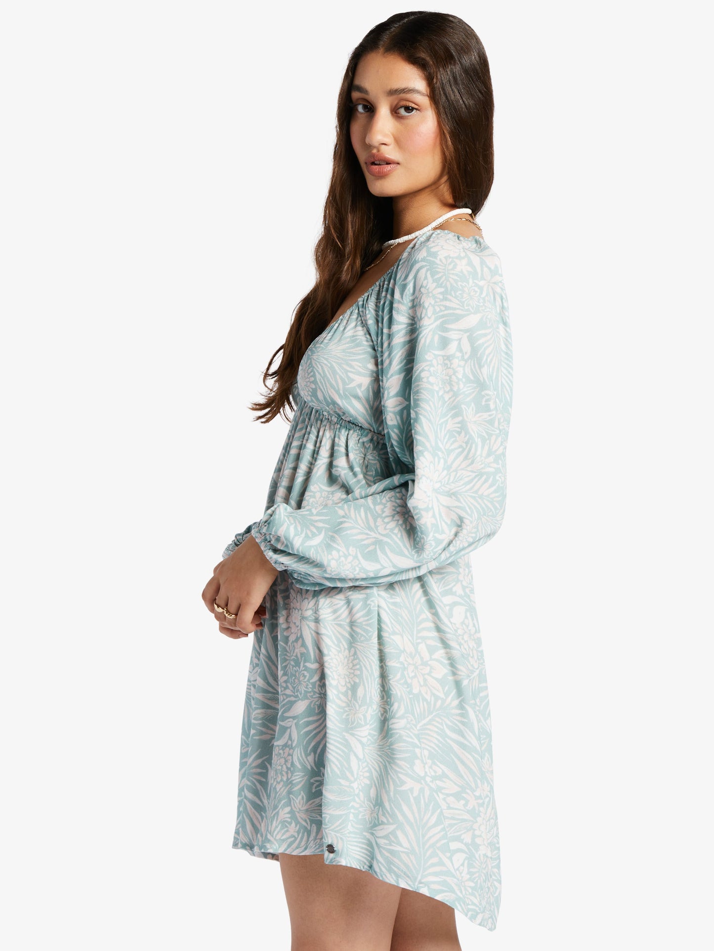 Womens Sweetest Shores Puff Sleeve Dress - Roxy Malaysia