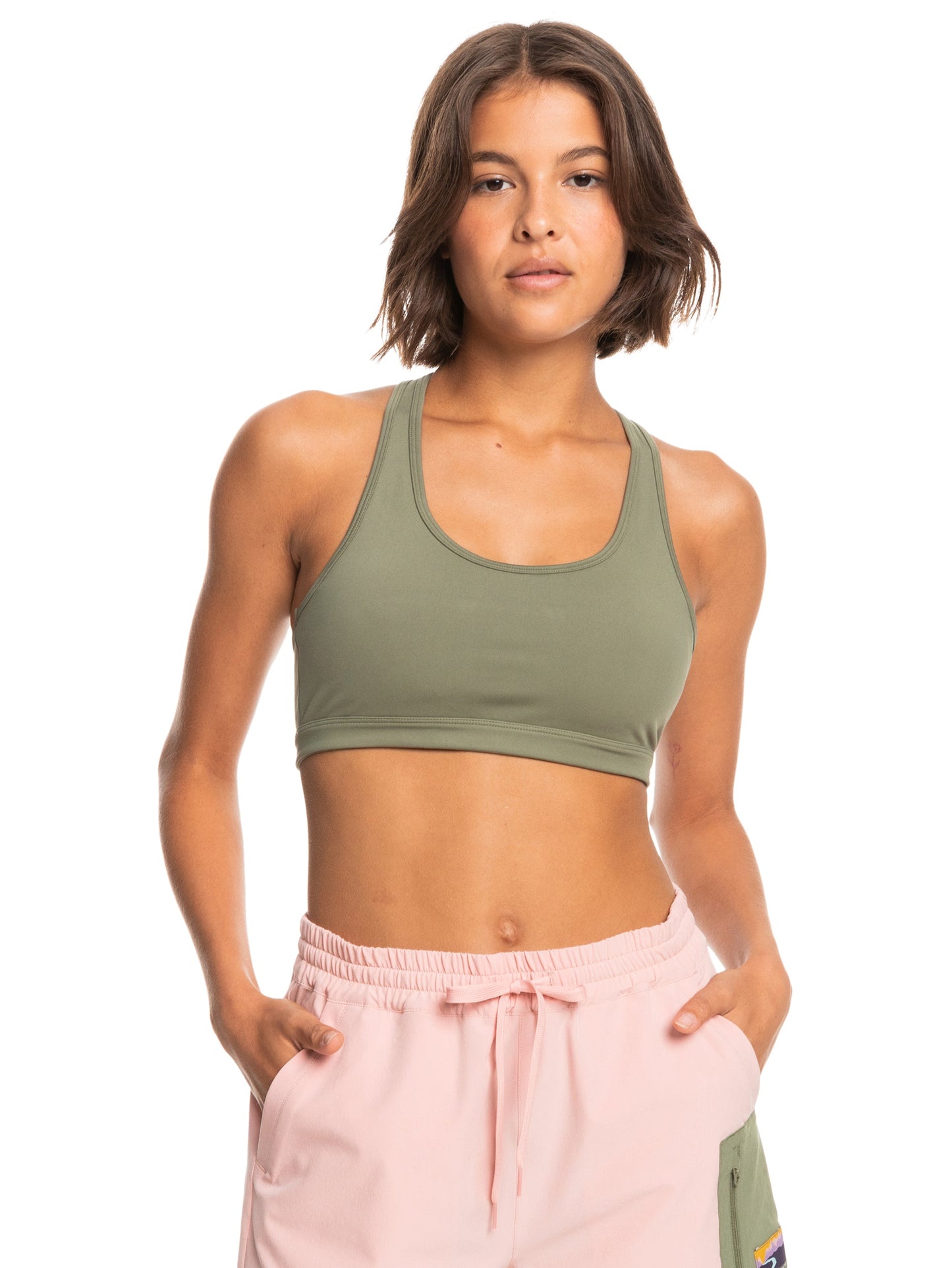 Womens Back To You 2 Racerback Sports Bra - Roxy Malaysia