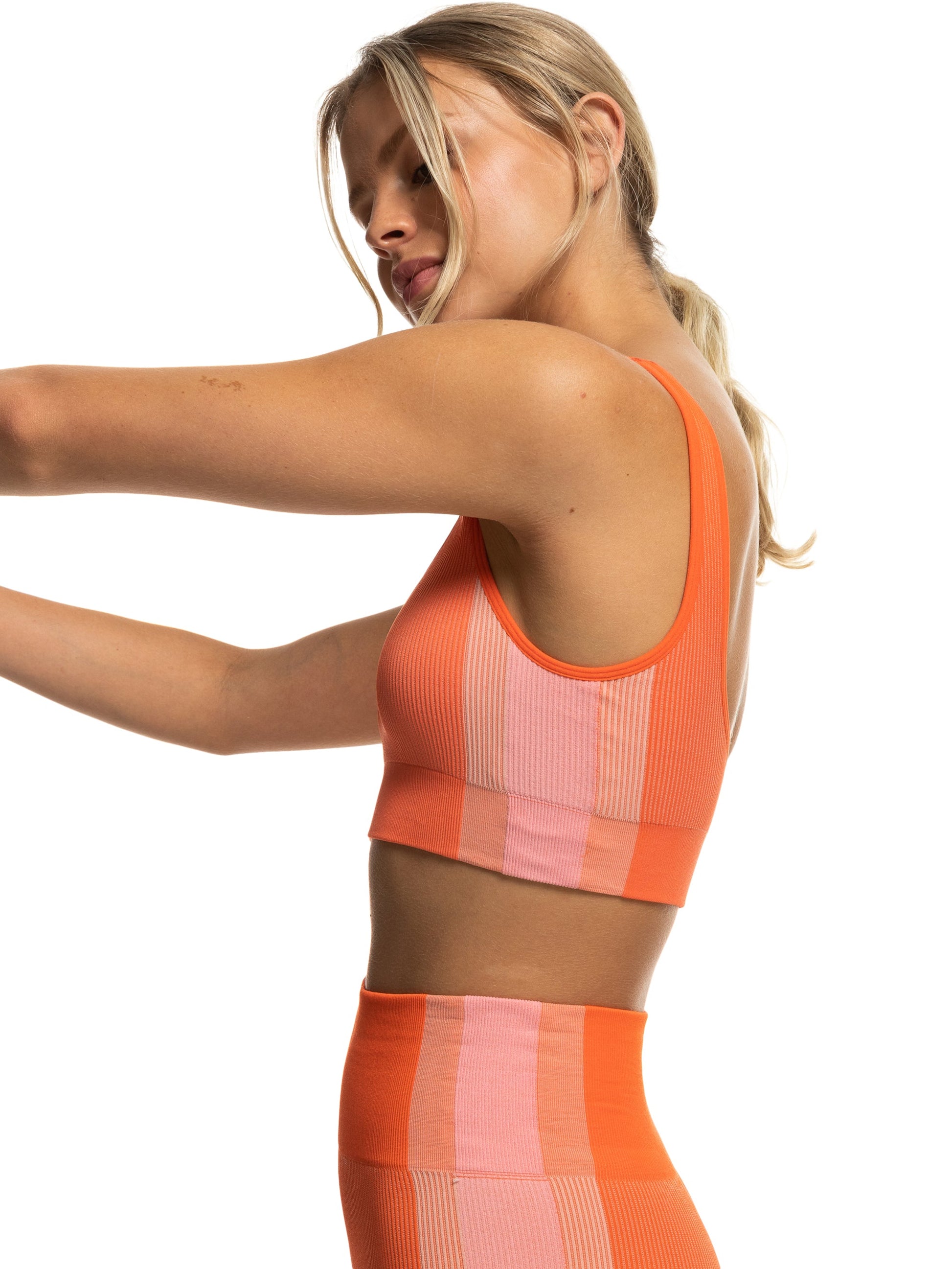 Womens Chill Out Seamless Medium Impact Sports Bra - Roxy Malaysia