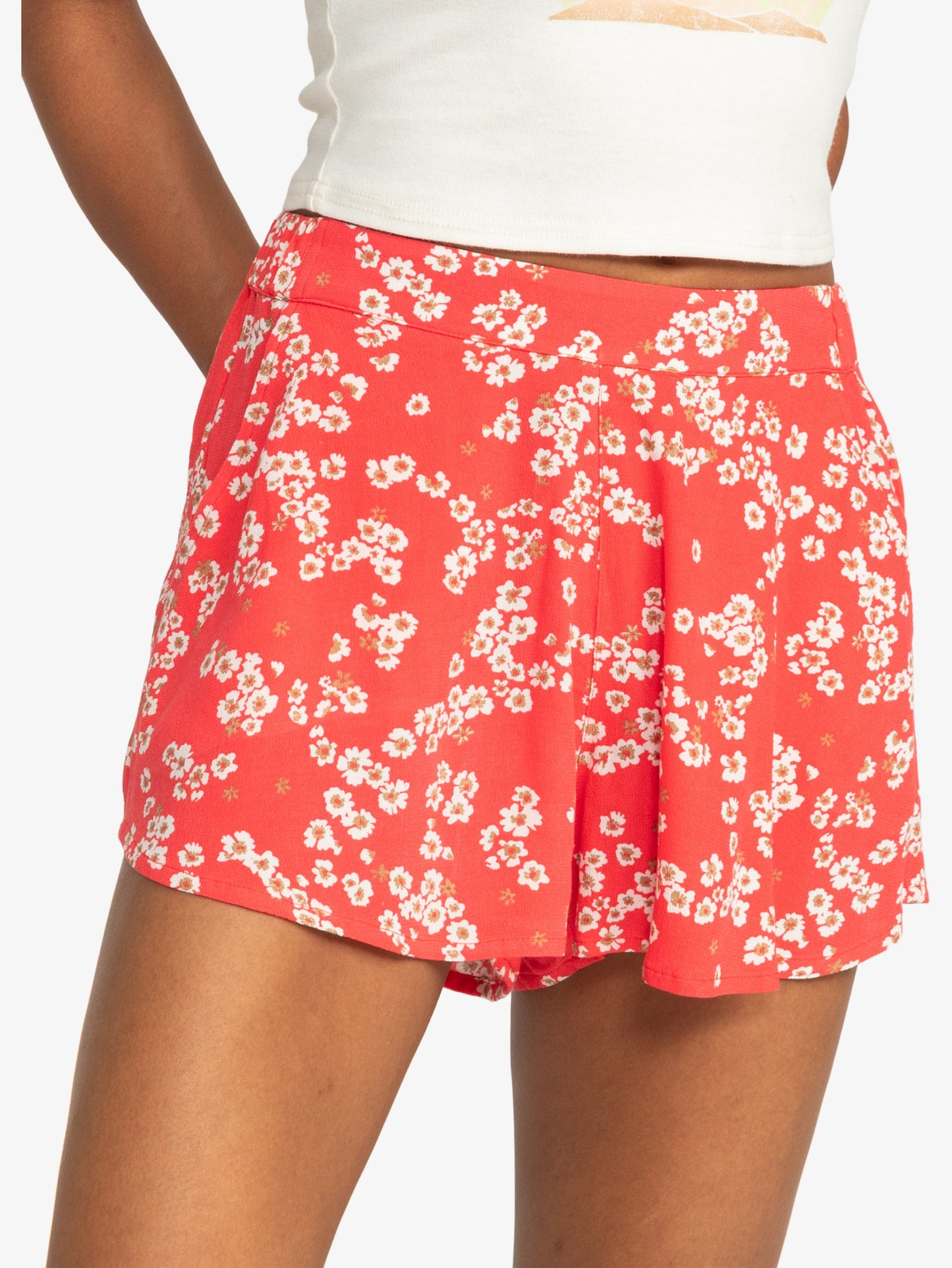 Womens Midnight Avenue Relaxed Fit Printed Shorts - Roxy Malaysia