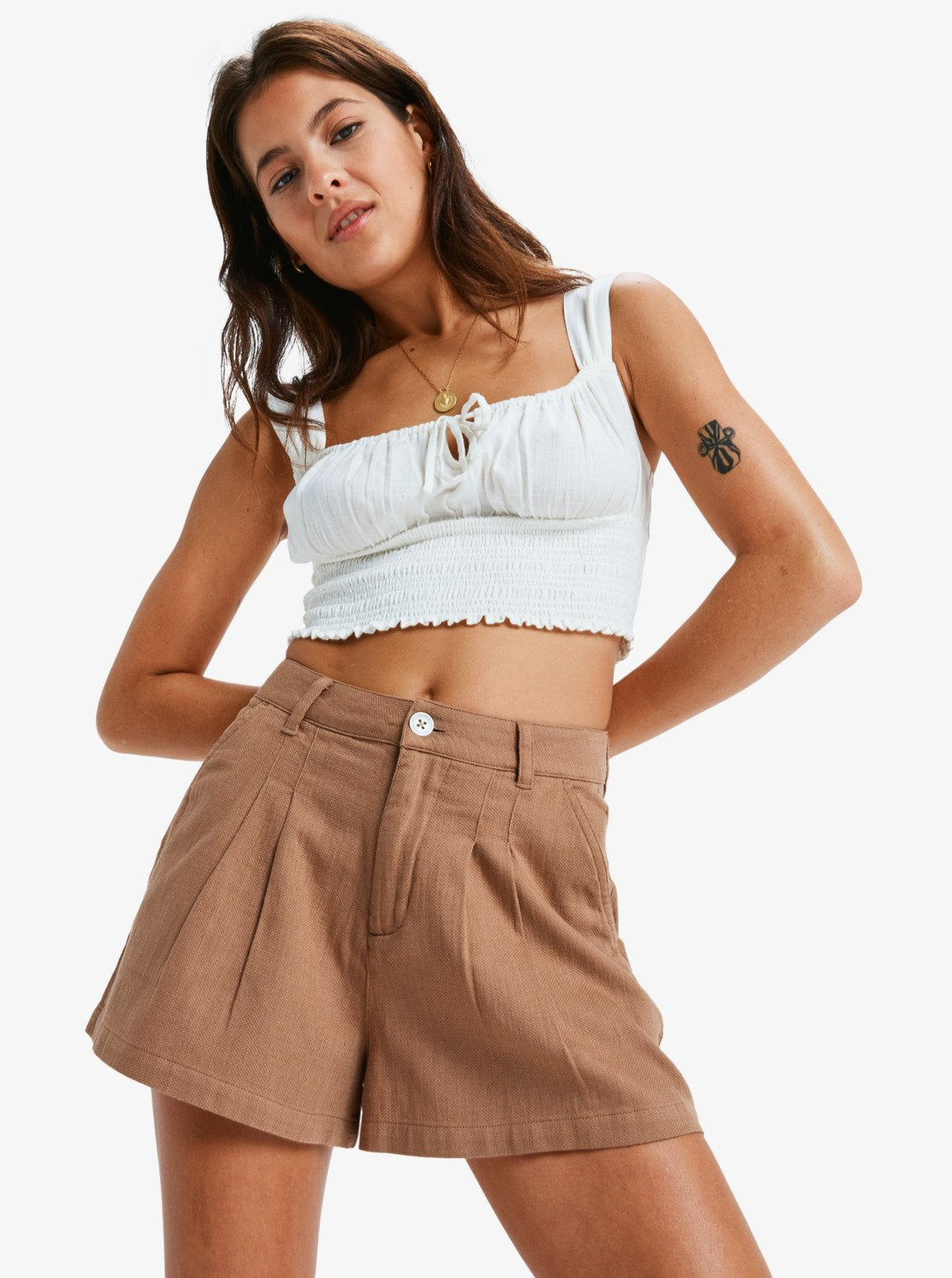 Womens Attractive Light Chino Shorts