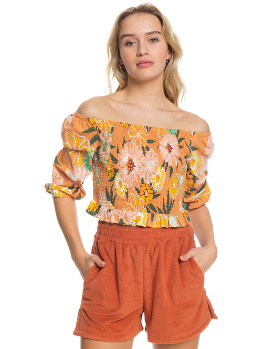 Womens Like The Sun Again Off The Shoulder Top - Roxy Malaysia