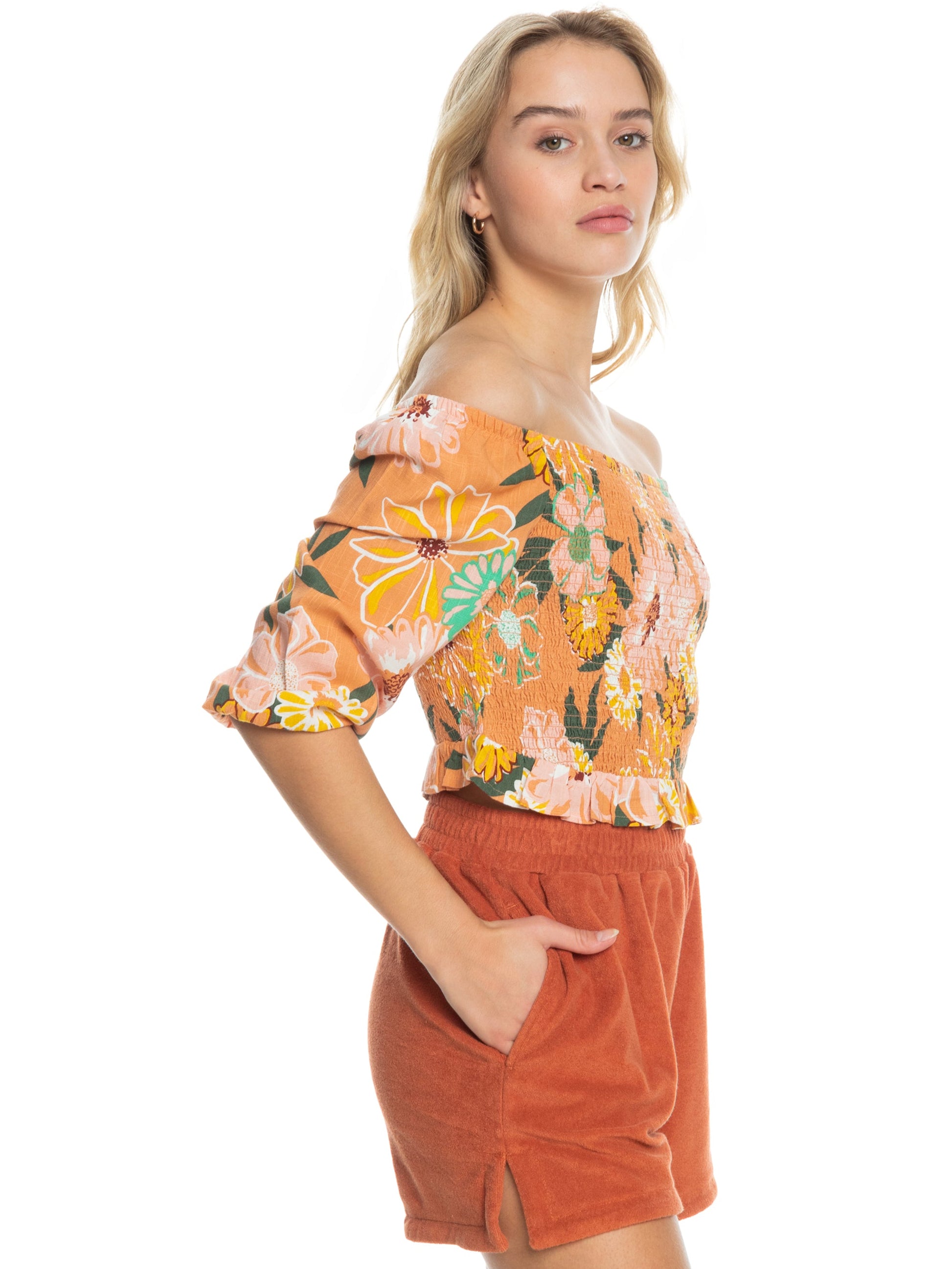 Womens Like The Sun Again Off The Shoulder Top - Roxy Malaysia