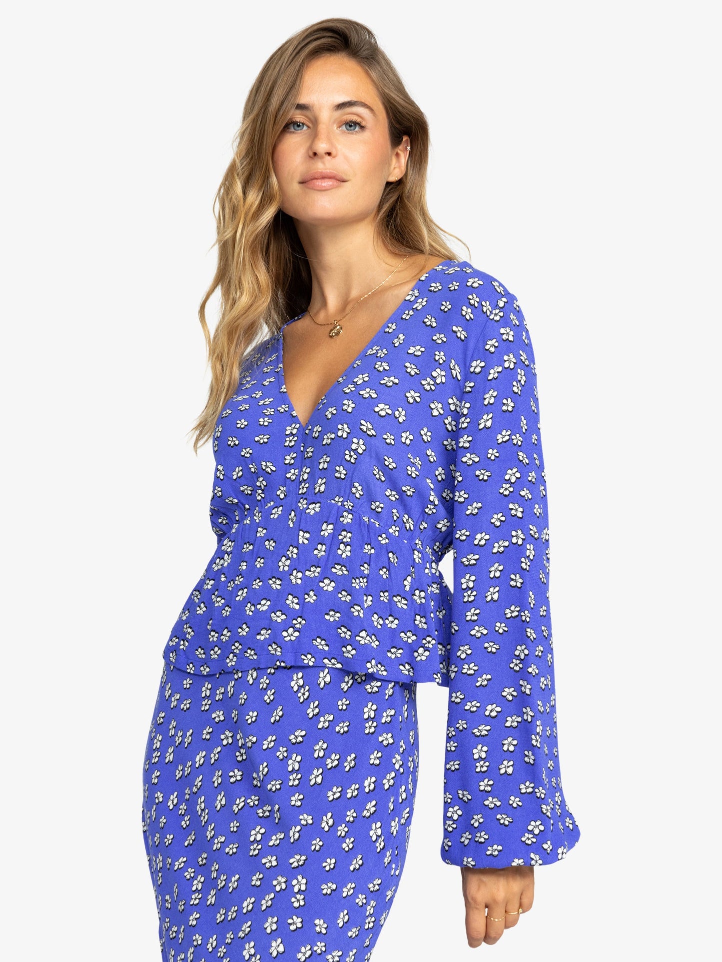 Womens Palm Desert Long Sleeve Blouse - Roxy Malaysia