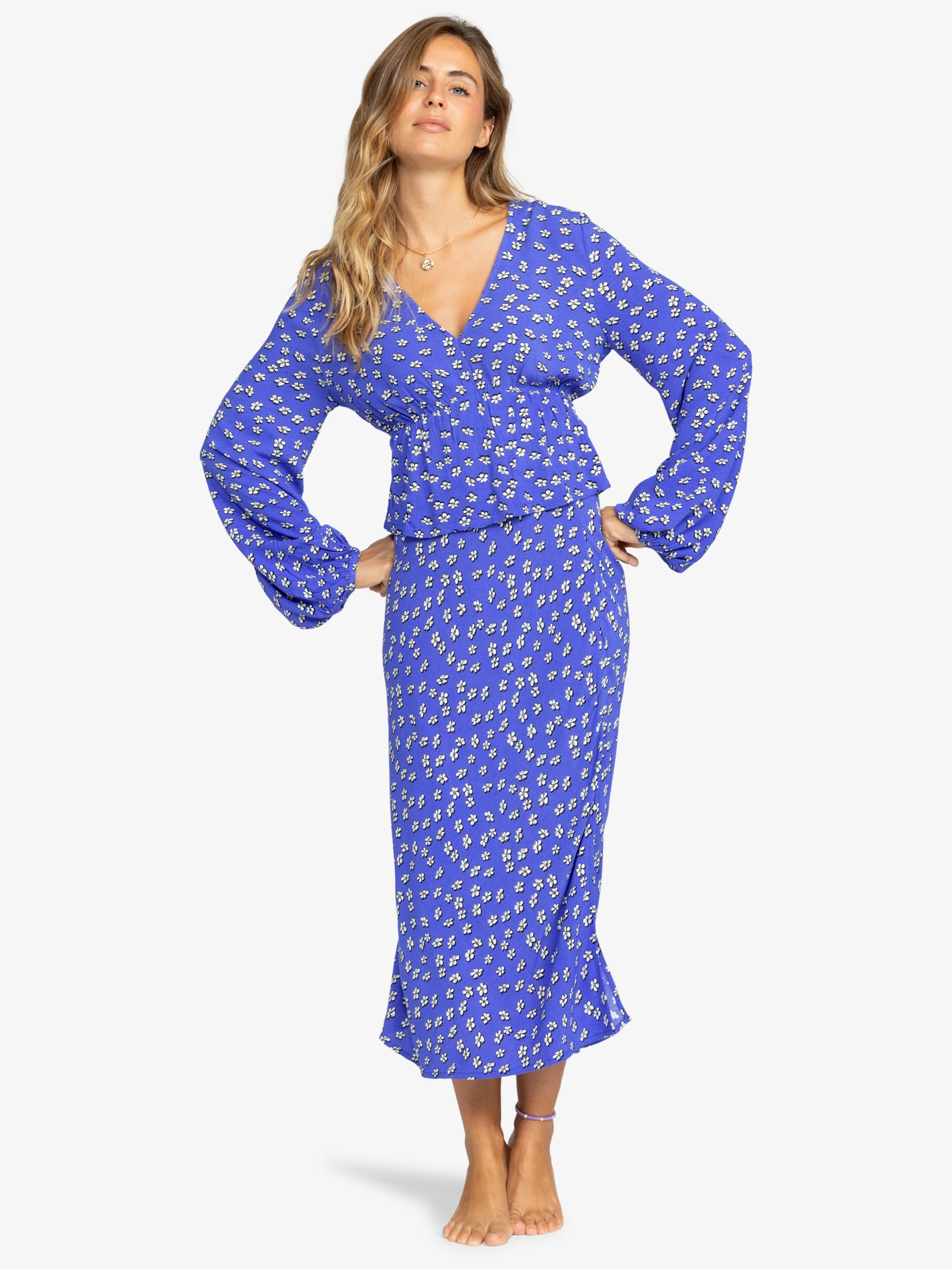 Womens Palm Desert Long Sleeve Blouse - Roxy Malaysia