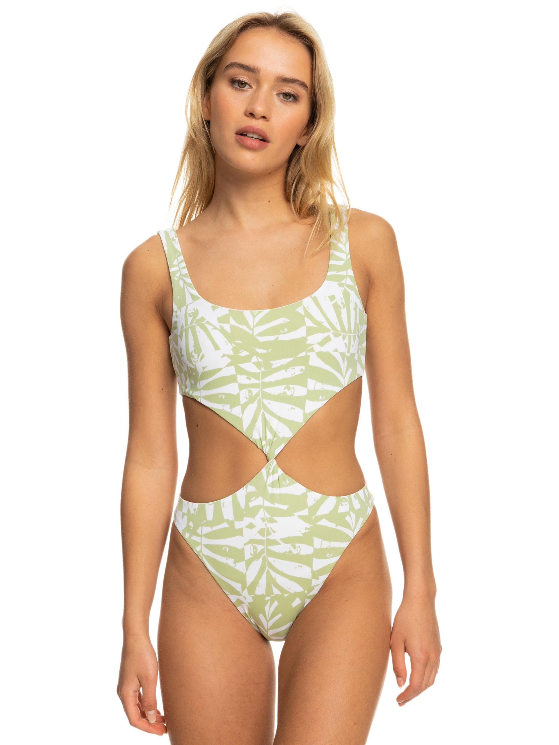 Womens Tropics Hype Reversible One-Piece Swimsuit - Roxy Malaysia