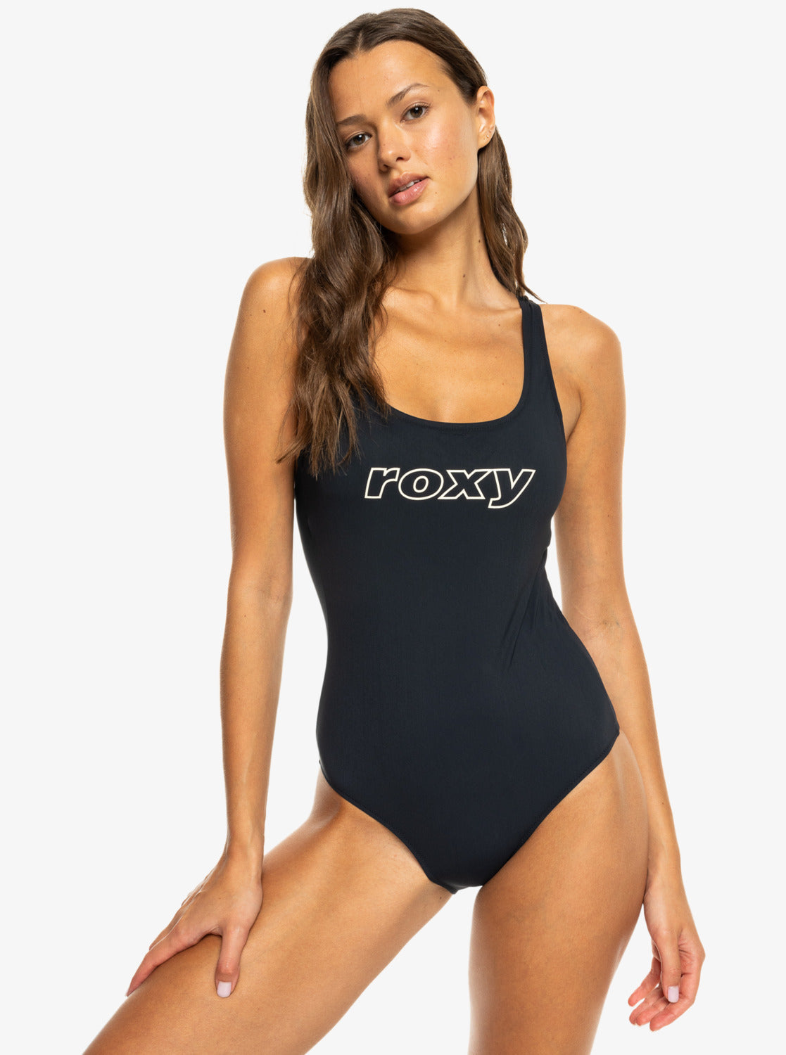 Womens Roxy Active Basic One Piece Swimsuit