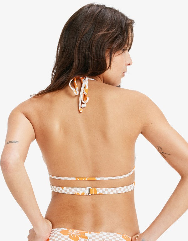 Womens Mini Hula Strappy Wrap Bralette Bikini Top