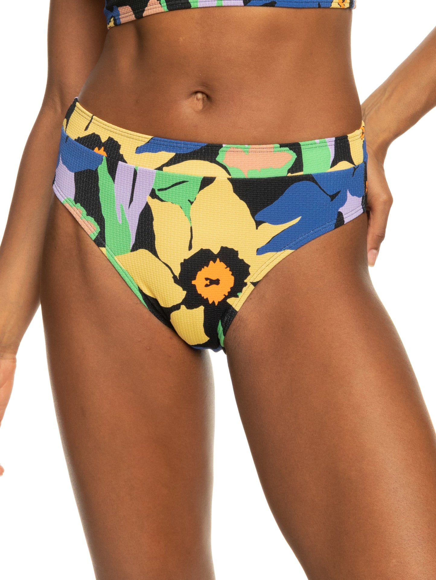Womens Color Jam Moderate Bikini Bottoms - Roxy Malaysia