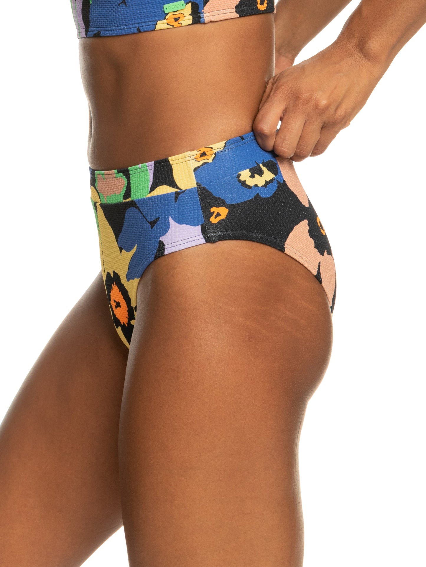 Womens Color Jam Moderate Bikini Bottoms - Roxy Malaysia