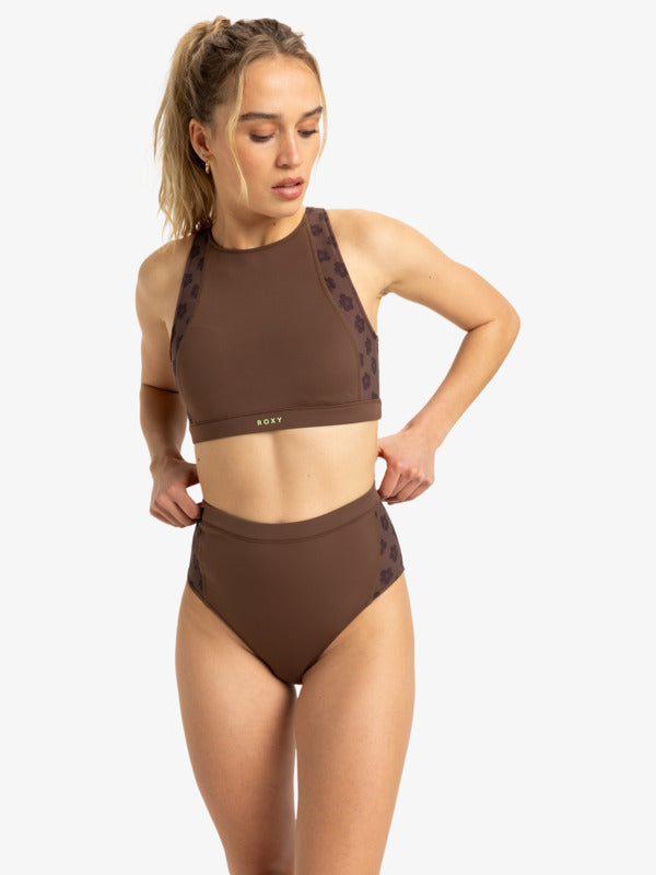 Roxy Womens Pro Wave Medium Coverage Bikini Bottoms