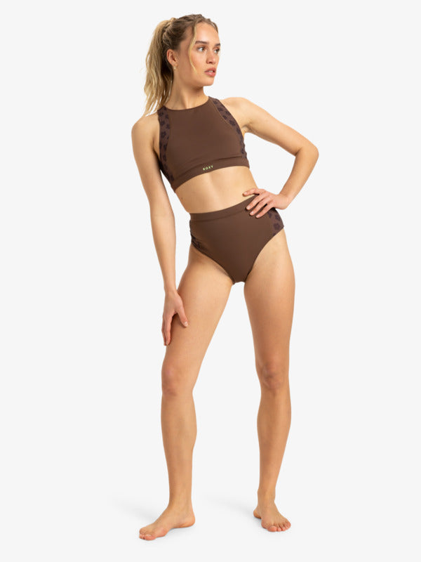 Roxy Womens Pro Wave Medium Coverage Bikini Bottoms