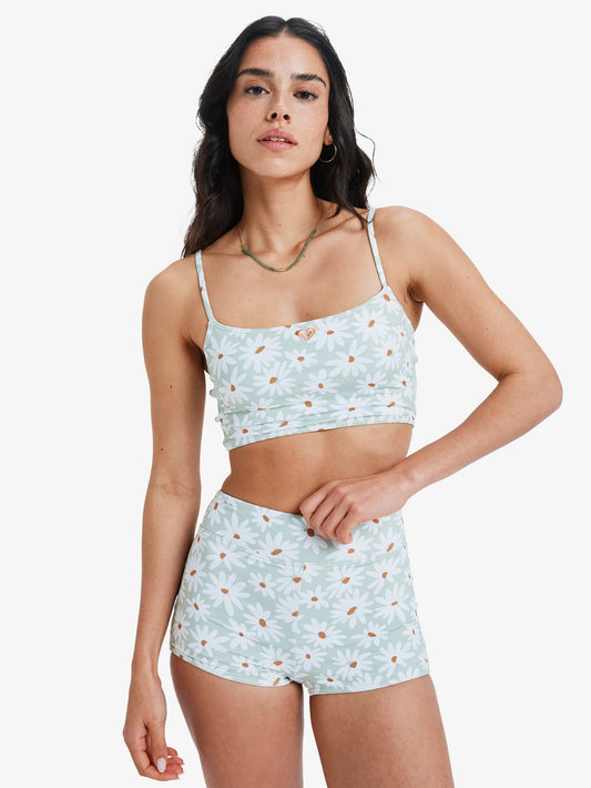 Womens Dream Floral High Waist Shorty Bikini Bottom