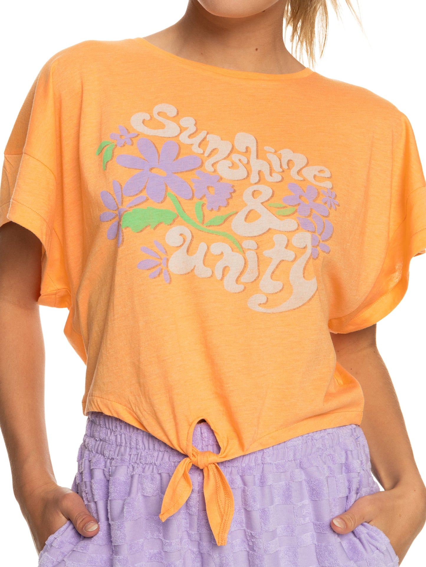 Womens We Go To The Sea Crop Tee - Roxy Malaysia