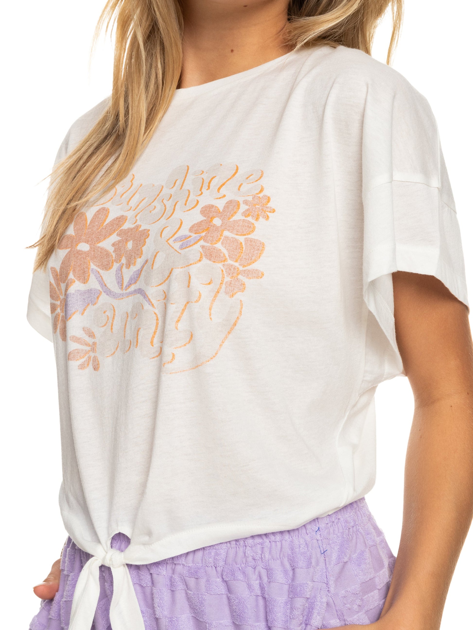 Womens We Go To The Sea Crop Tee - Roxy Malaysia