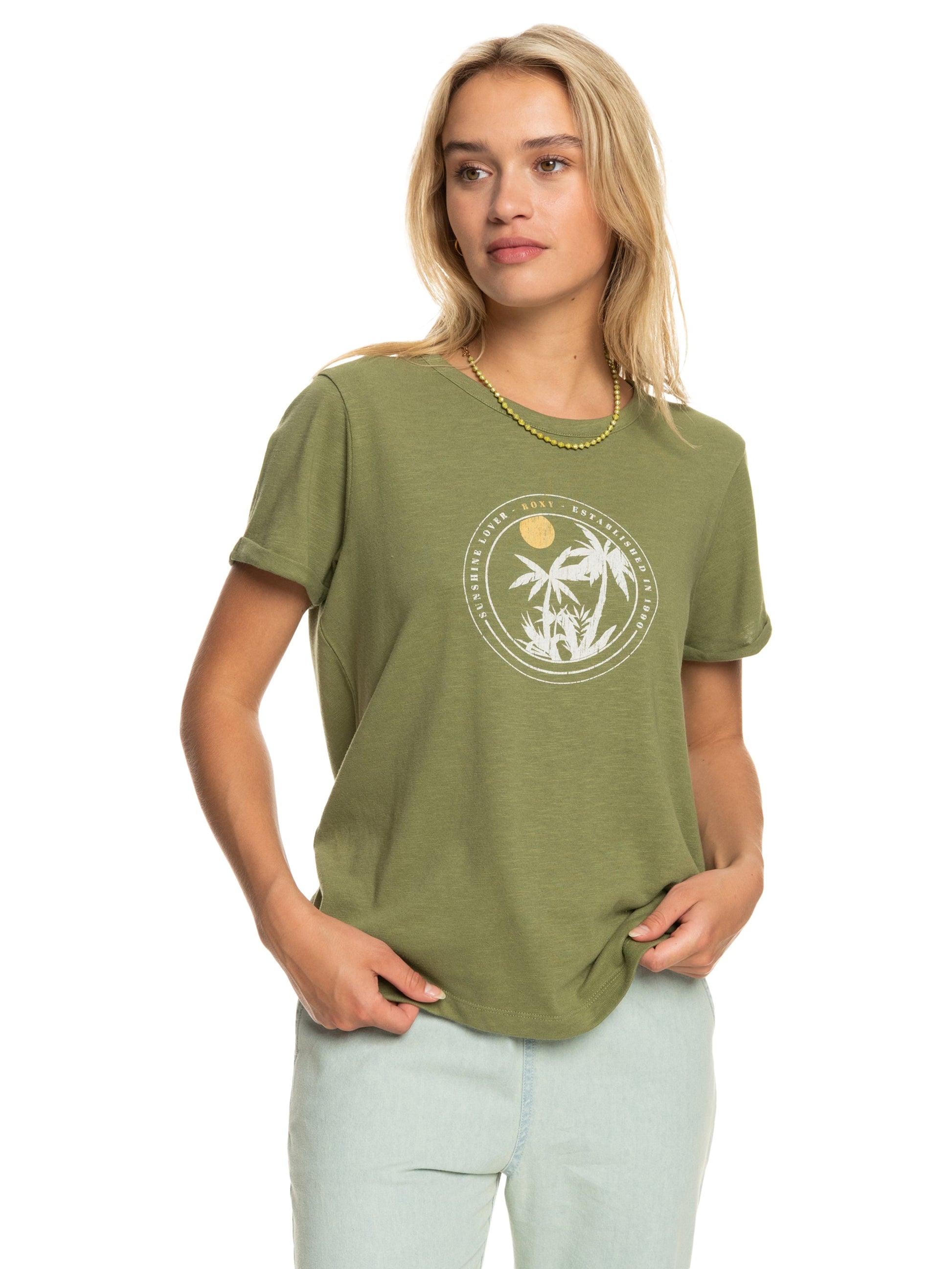 Womens Ocean After Short Sleeve Tee - Roxy Malaysia