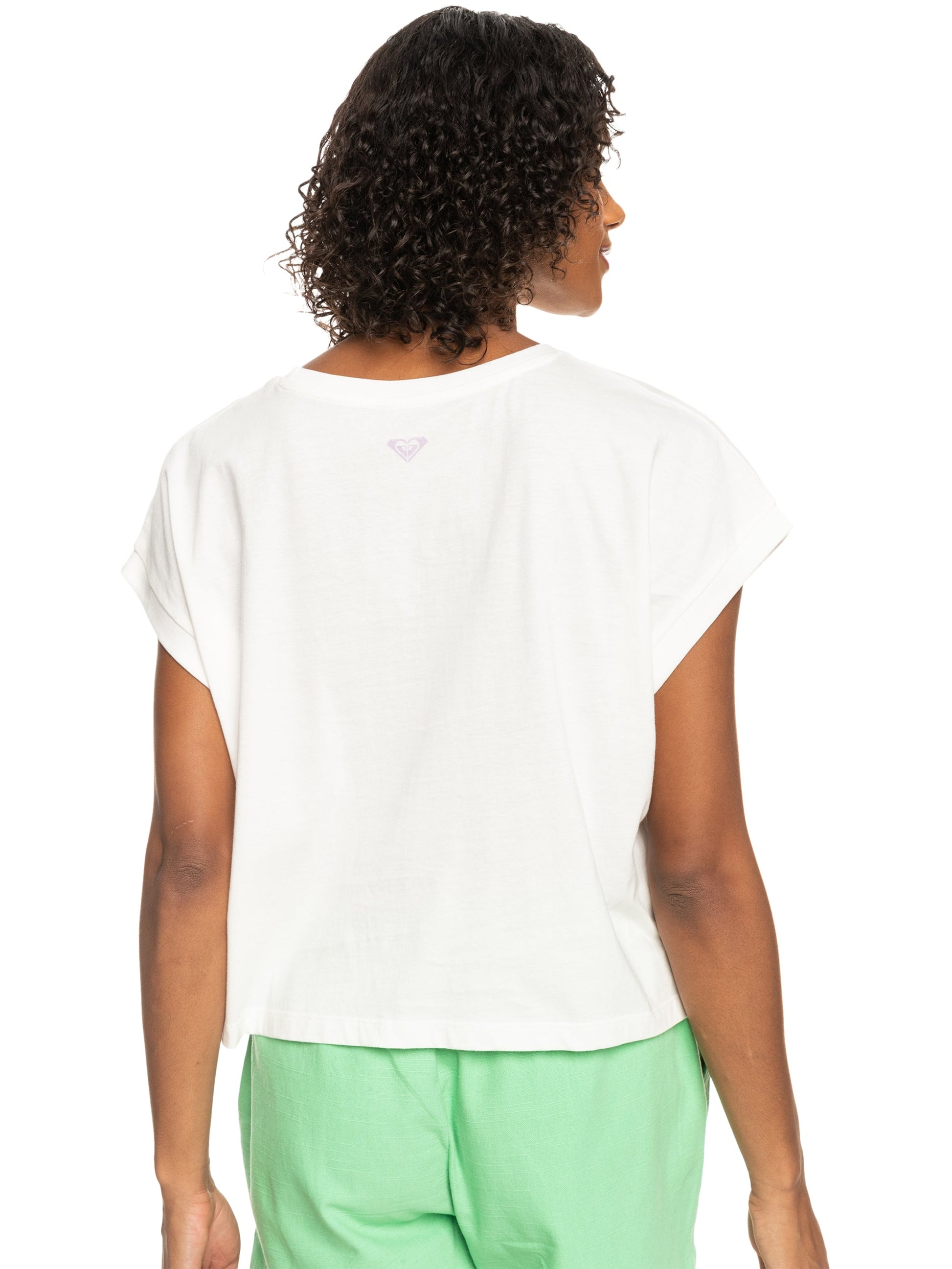 Womens Alone On The Beach Boxy Short Sleeve Tee - Roxy Malaysia