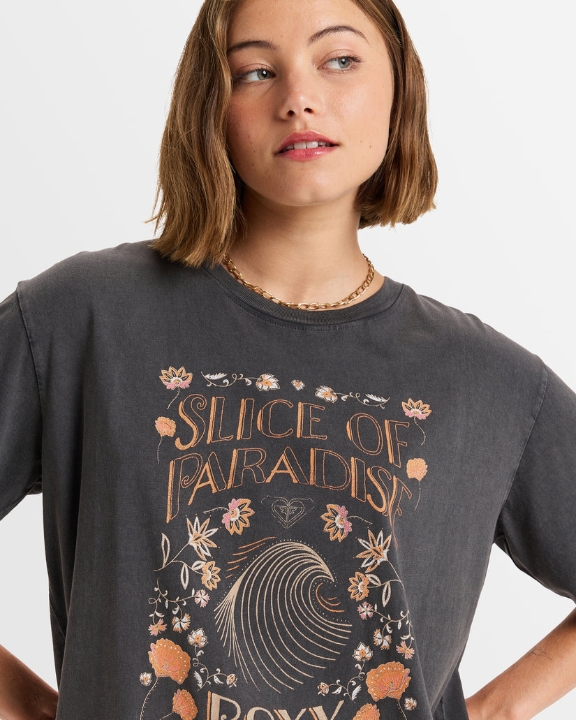 Womens Moonrise Sea Crop T-Shirt
