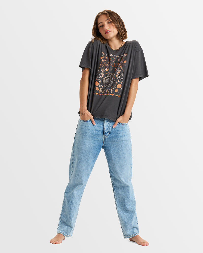 Womens Moonrise Sea Crop T-Shirt