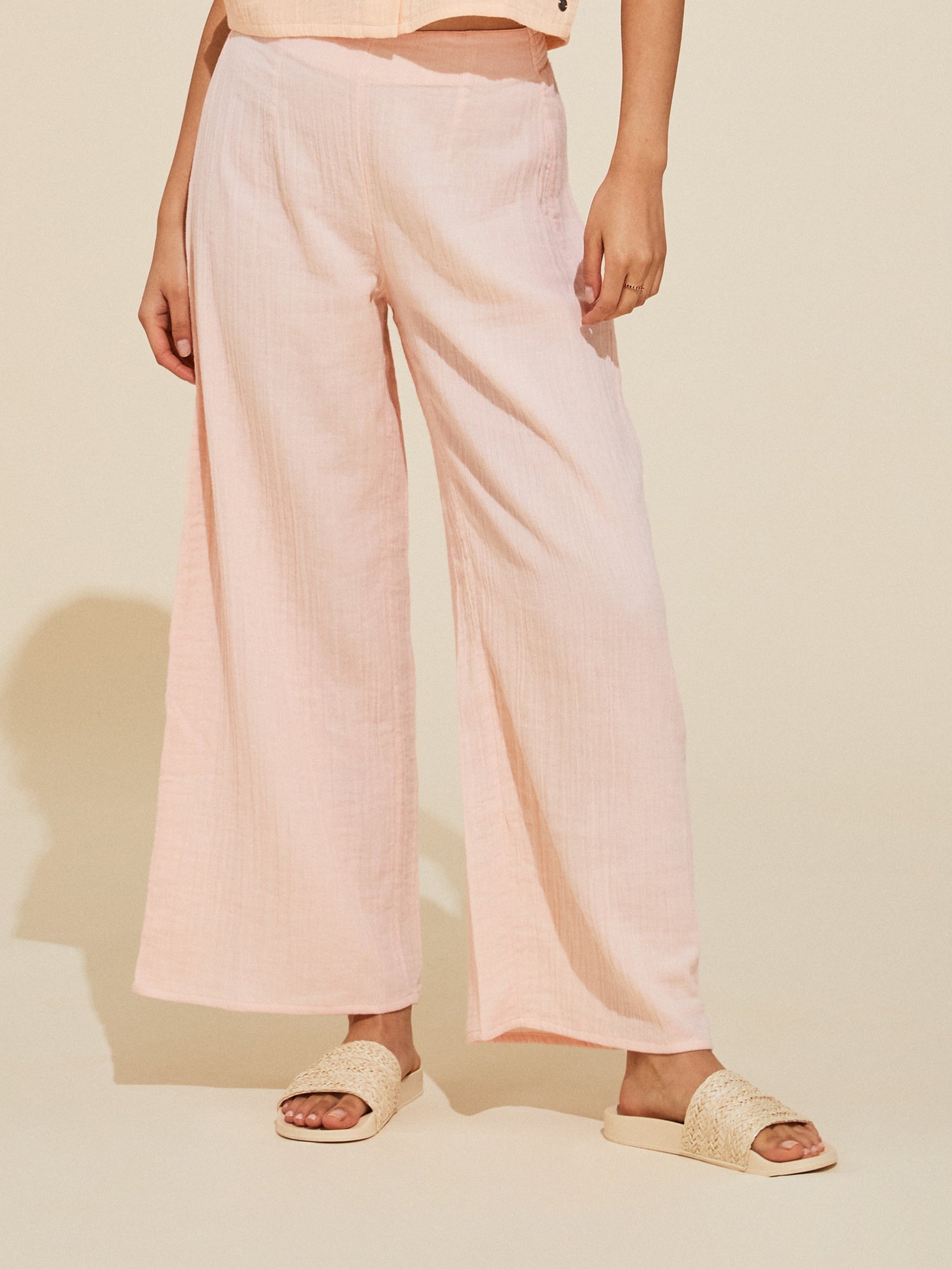 Womens Shimae Cropped Palazzo Trousers - Roxy Malaysia