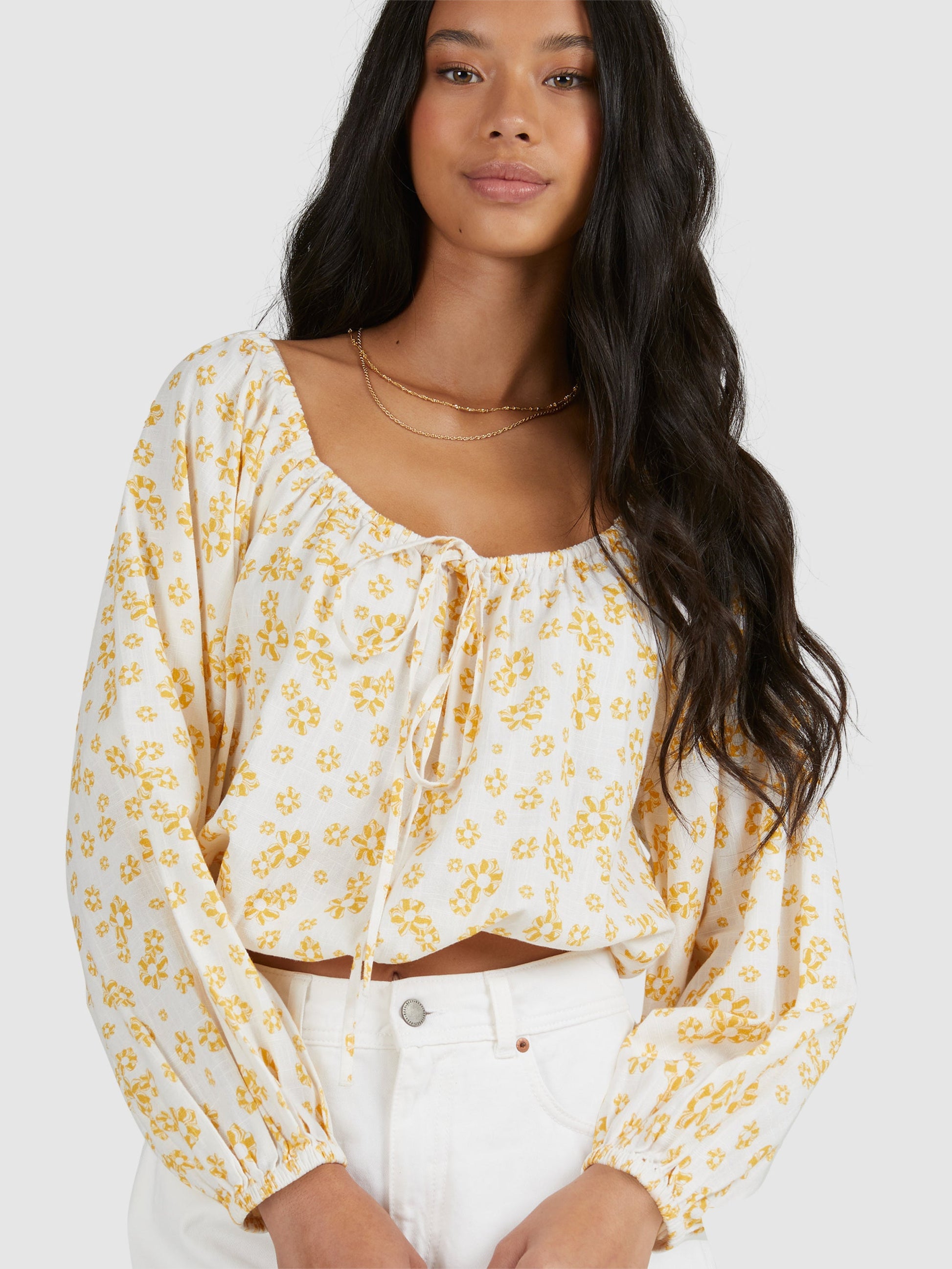 Womens Soho Sessions Long Sleeve Off The Shoulder Top - Roxy Malaysia