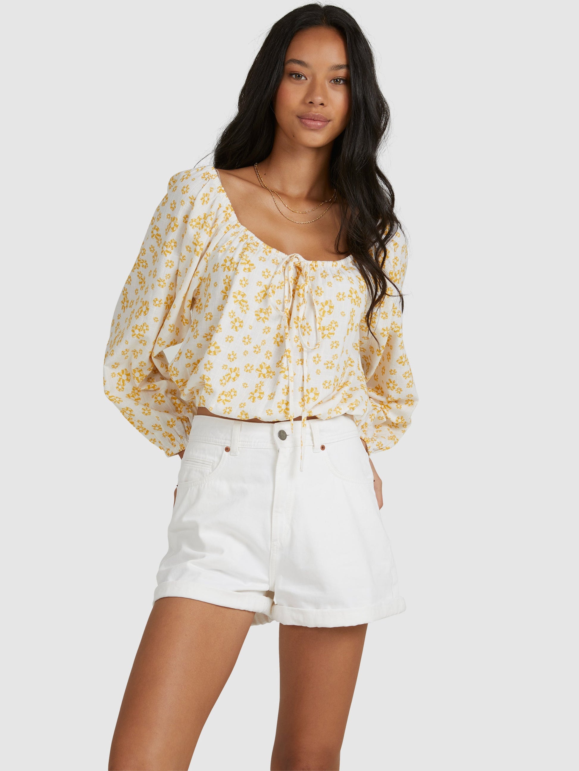 Womens Soho Sessions Long Sleeve Off The Shoulder Top - Roxy Malaysia