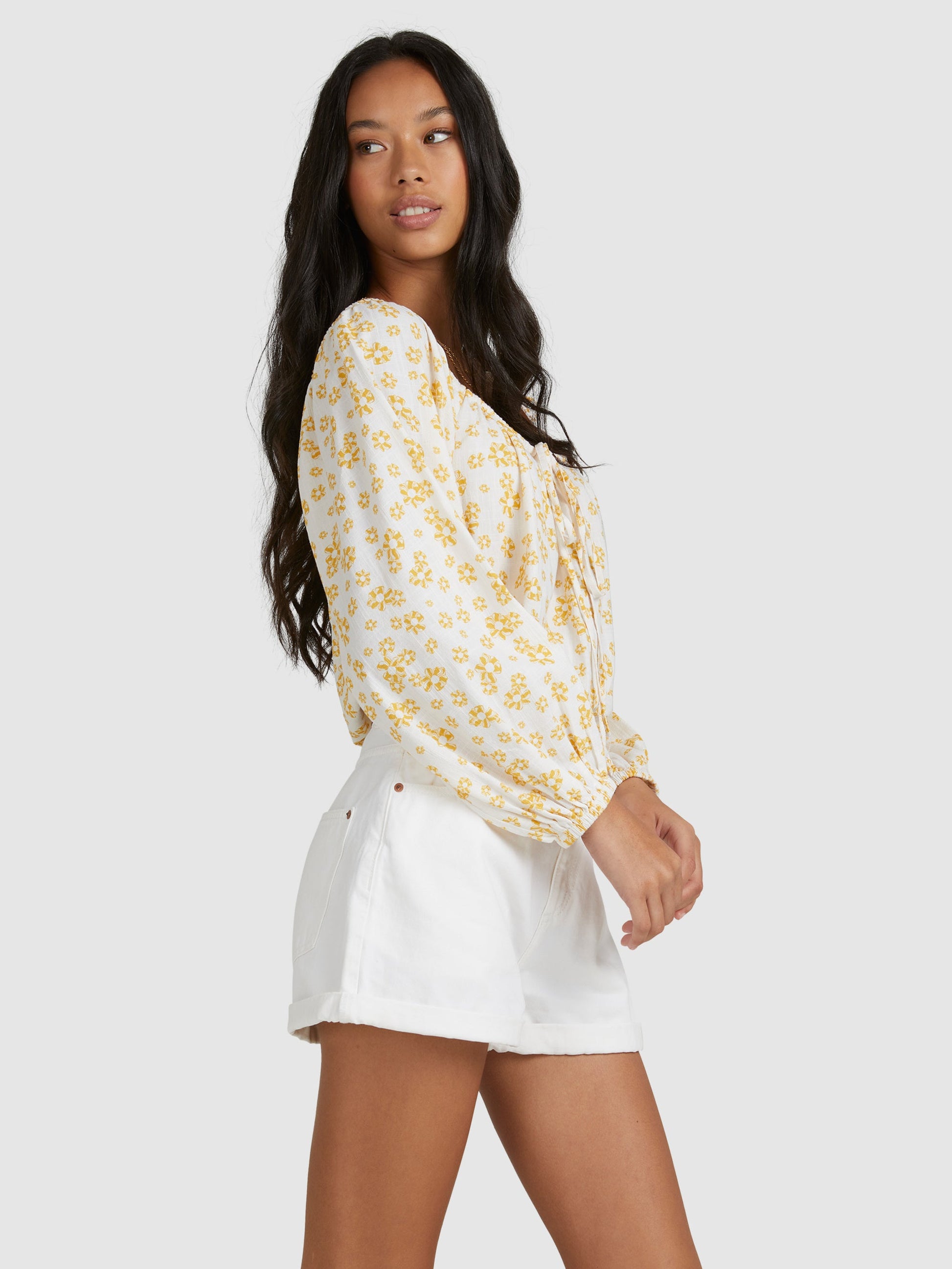 Womens Soho Sessions Long Sleeve Off The Shoulder Top - Roxy Malaysia