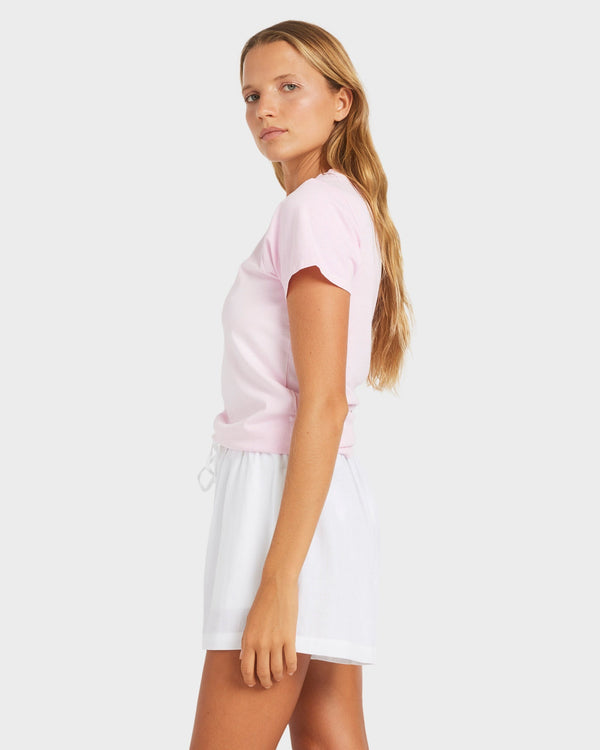 Womens Dreamer Elastic Waist Shorts