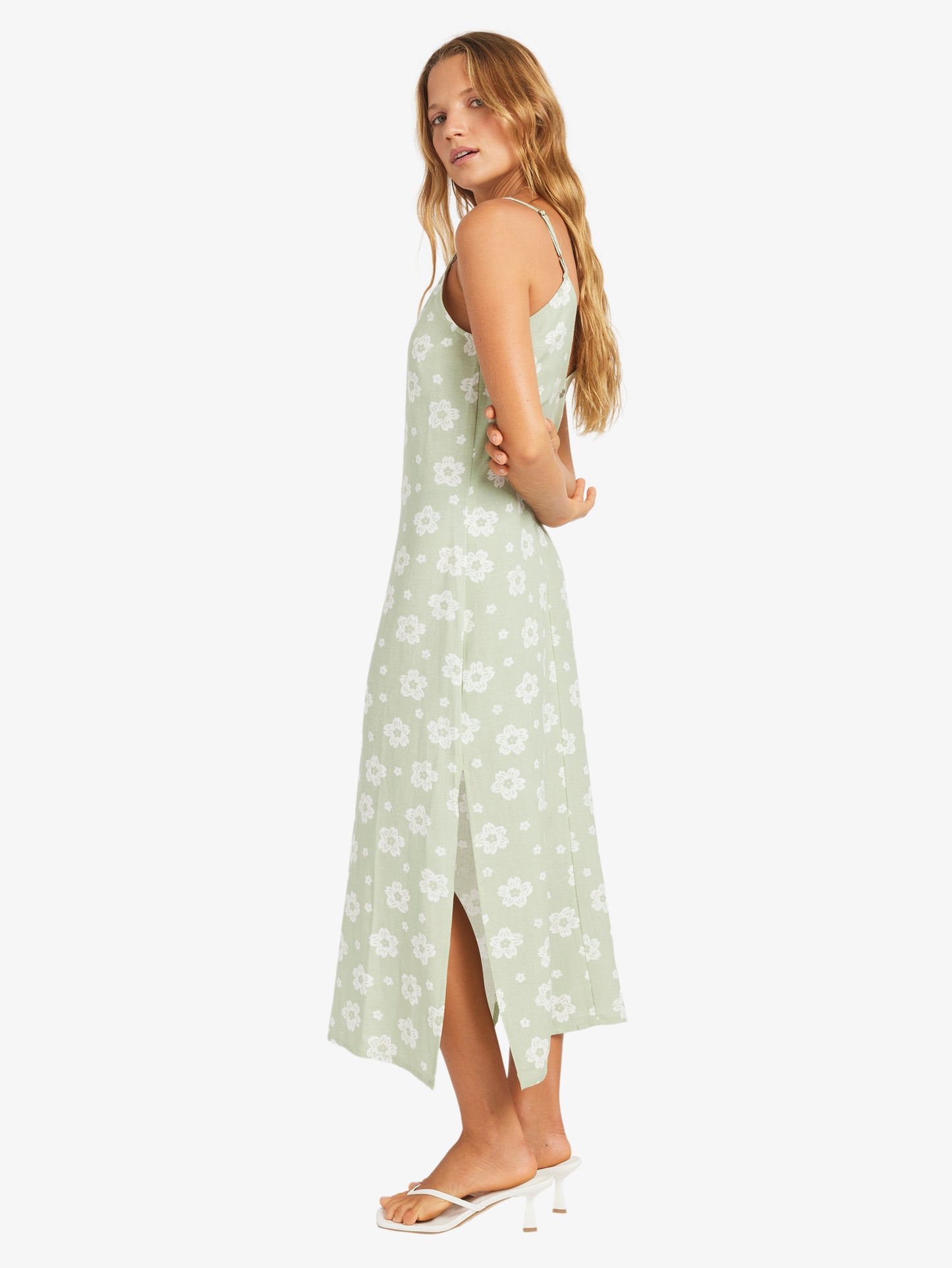 Womens Blossom Slip Midi Dress