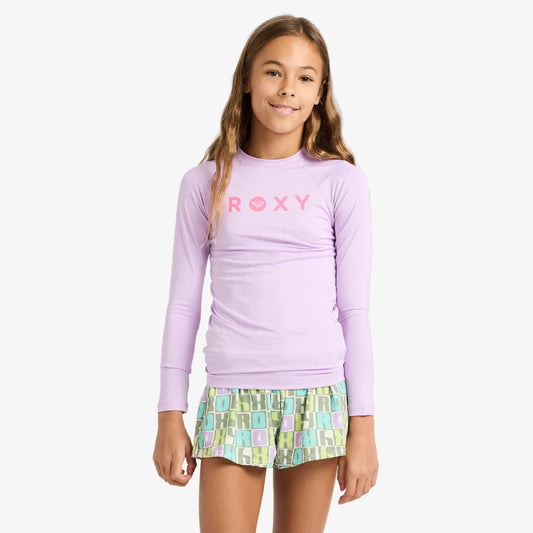 Girls 6-16 Essential Lycra Long Sleeve Rash Vest