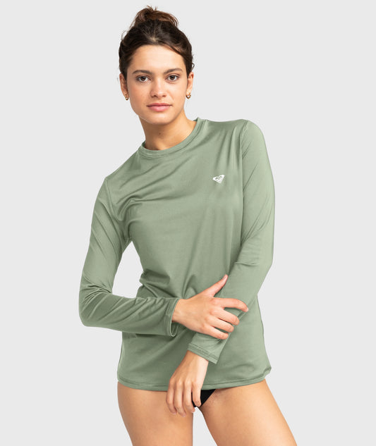 Womens Happy Waves Long Sleeve Rashguard