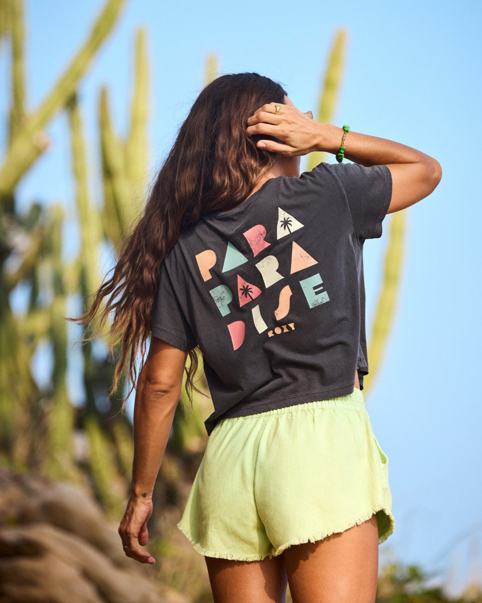 Womens Para Paradise Crop T-Shirt