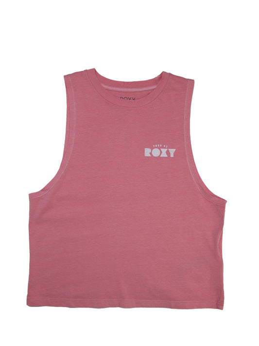 Womens Roxy Tour Muscle T-shirt-Mauve Glow