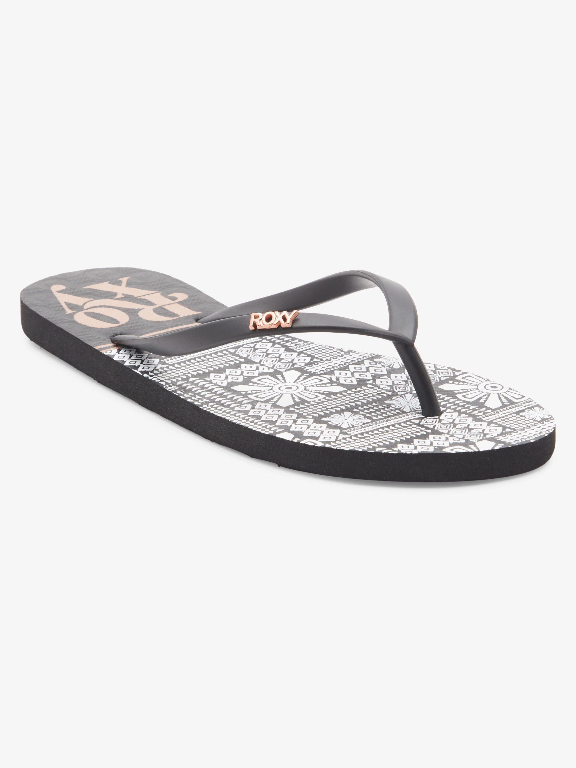 Roxy viva stamp flip flops on sale