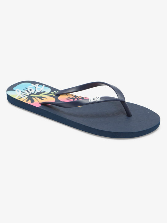 Womens Viva Stamp Flip-Flops - Roxy Malaysia