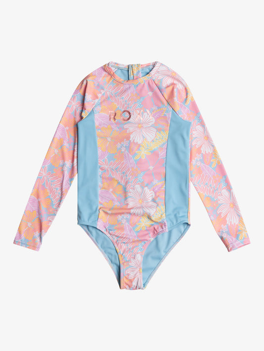 Girls 6-16 Hidden Garden Long Sleeve One-Piece Rashguard - Roxy Malaysia