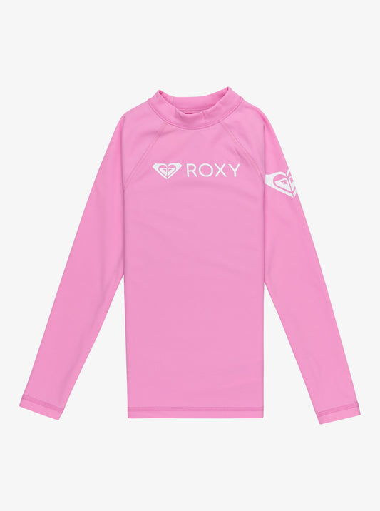 Girls 6-16 Heater Long Sleeves UPF 50 Surf T-Shirt