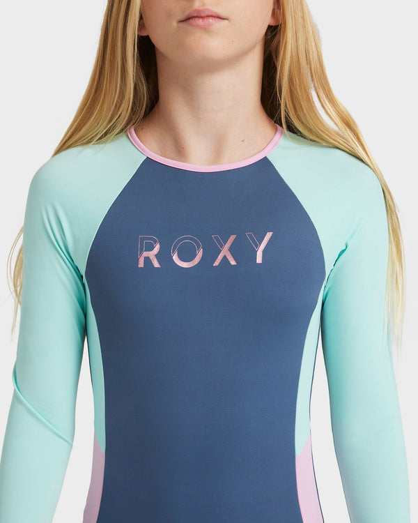 Girls 8-16 Colorblock One Piece Rash Vest