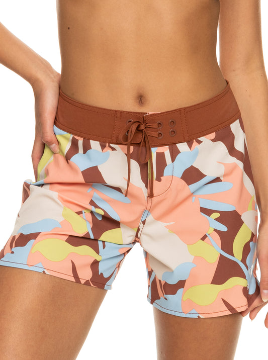 Womens Novelty Zip-Pocket 5" Boardshorts