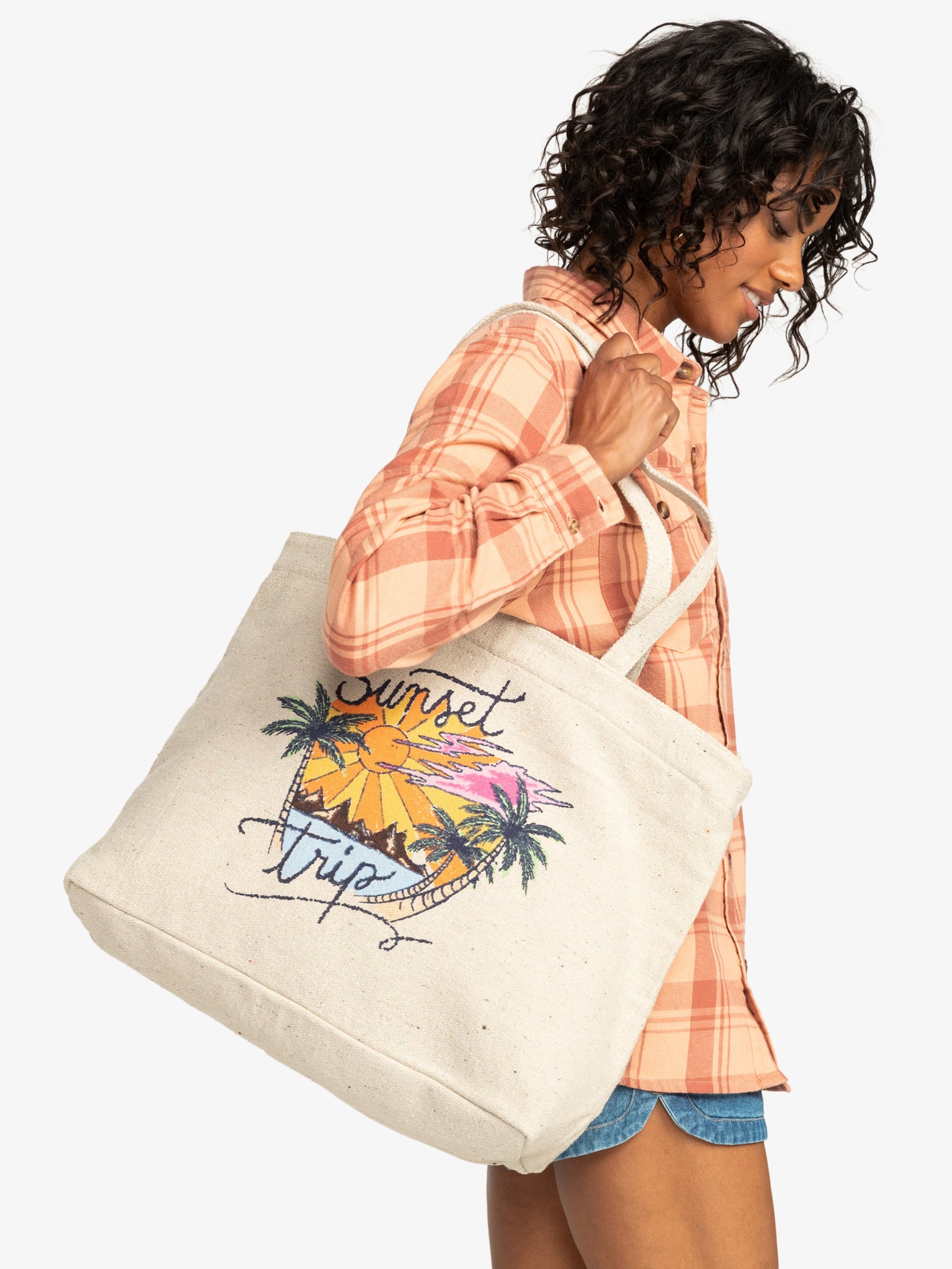 Womens Summer Flower Tote Bag - Roxy Malaysia