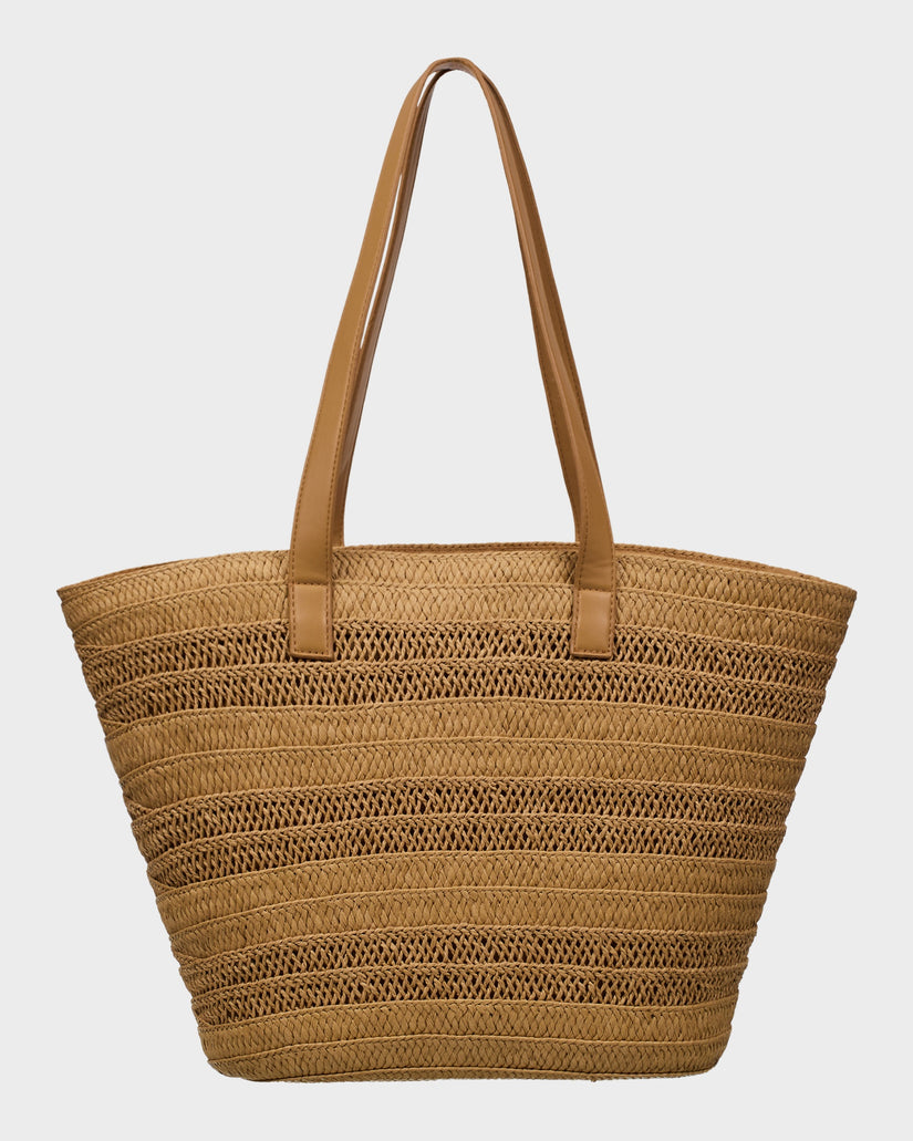 Womens Straw Addiction Tote Bag