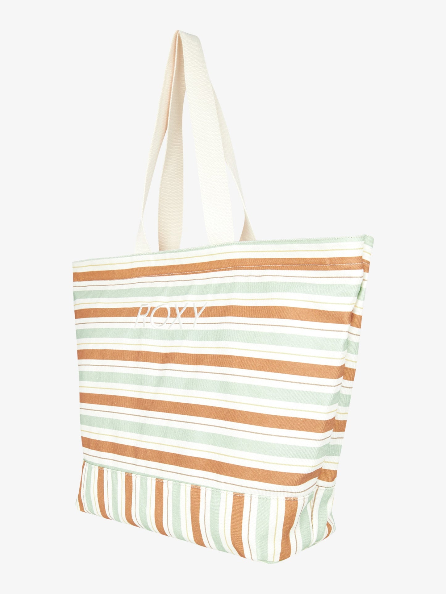 Womens Stripy Beach Tote Bag