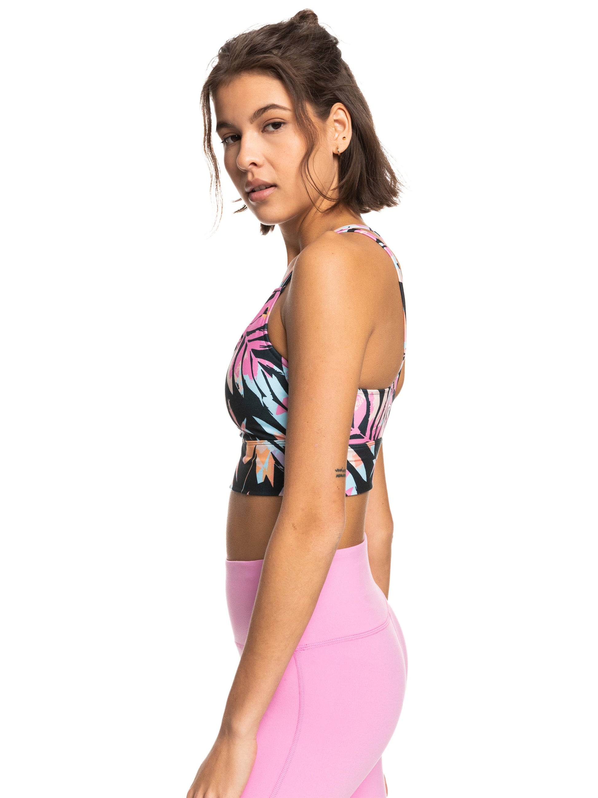 Womens Heart Into It Elongated PT Sports Bra - Roxy Malaysia