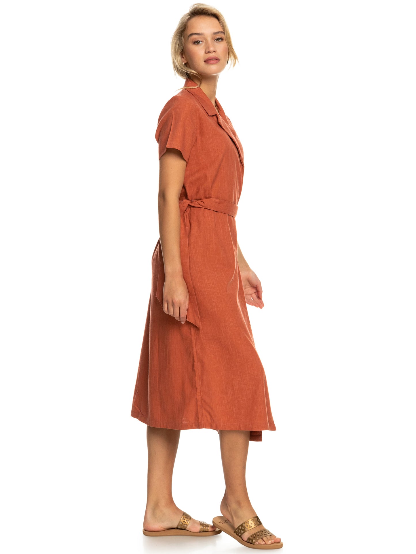 Womens Alright Dear Midi Wrap Dress - Roxy Malaysia