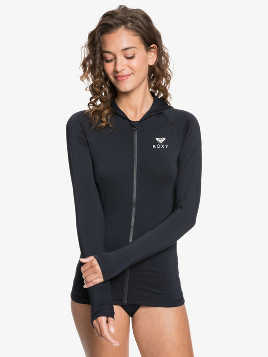 Womens Essentials Hooded UPF 50 Long Sleeve Rashguard - Roxy Malaysia